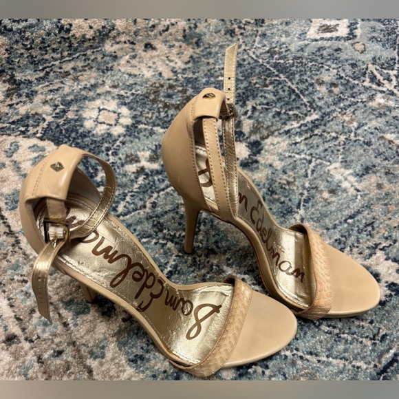 Tan Sam Edelman Eleanor Ankle Strap Heels, size 8.5 - Picture 2 of 5